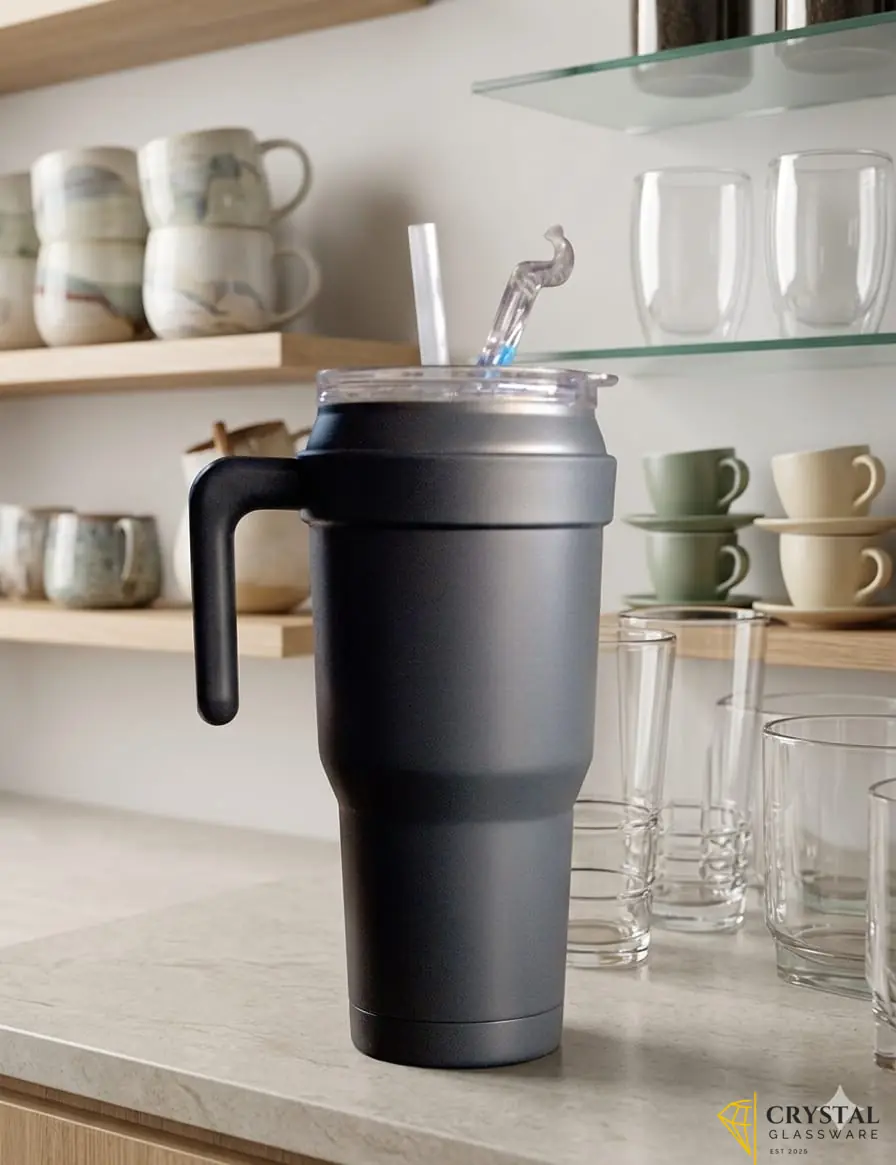  Hydraflow Capri 40oz stainless steel tumblers featuring vacuum insulation 